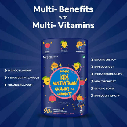 Carbamide Forte Multivitamin Gummies For Kids & Adults With Superfoods