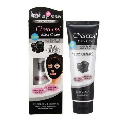 Favon Activated Charcoal Face Mask for Blackhead Removal and Clarifying Skin - BUDNEN