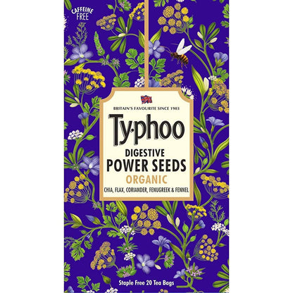 Typhoo Digestive Organic Power Seeds Herbal Tea Bags