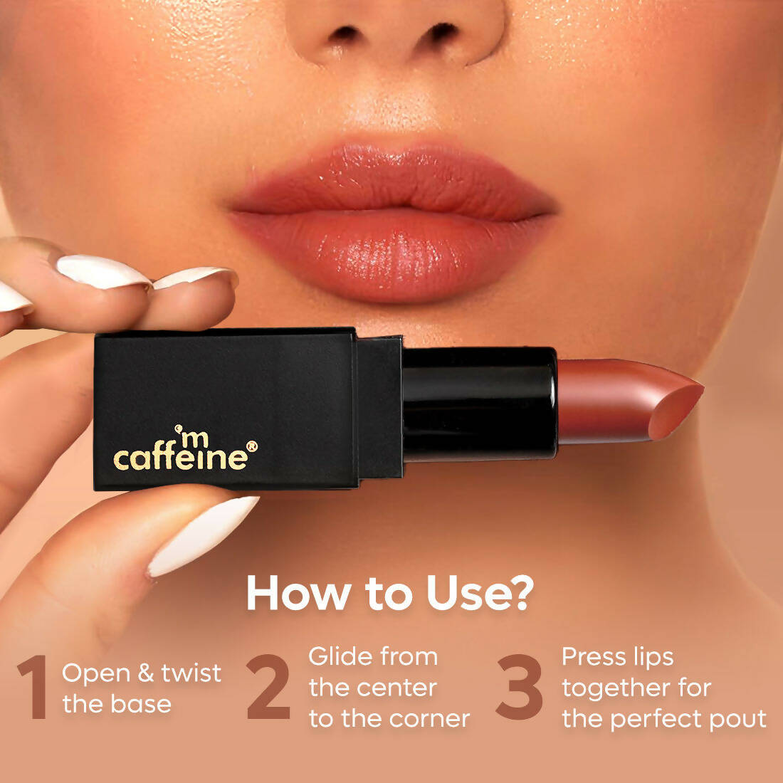 mCaffeine Cocoa Kiss Creamy Matte Lipstick - Caramel Marvel