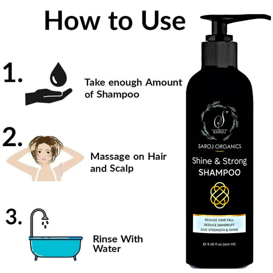 Saroj Organics Shine & Strong Hair Shampoo