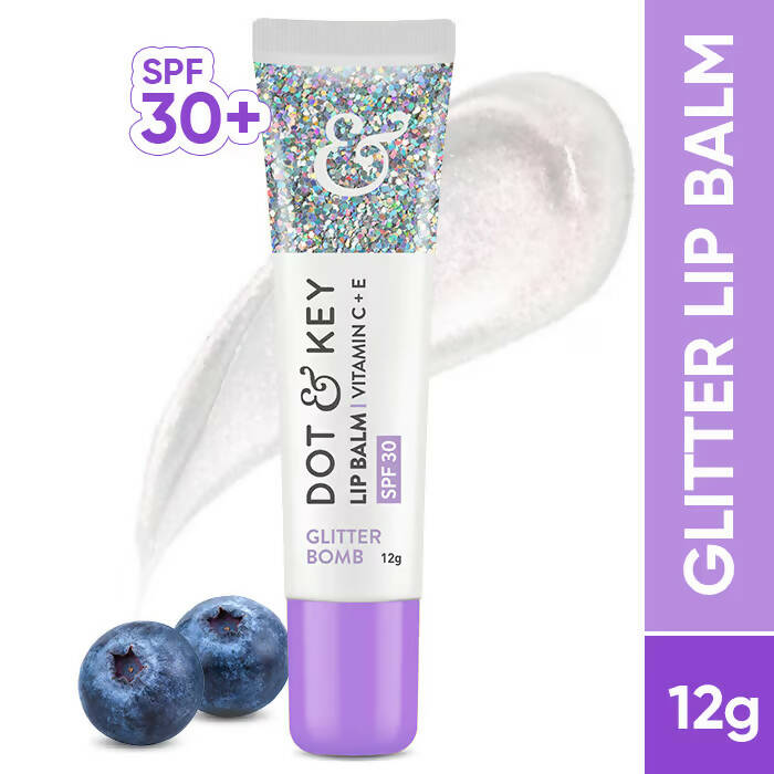 Dot & Key Glitter Bomb Lightweight Vitamin C + E & SPF 30 PA+++ Lip Balm