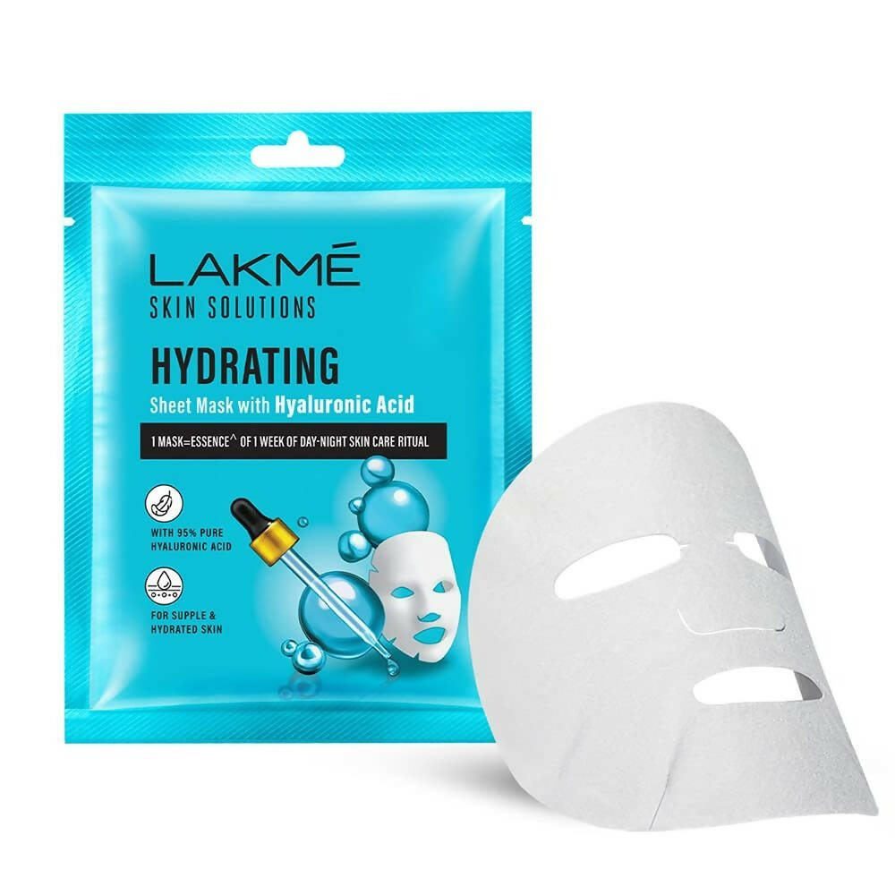 Lakme Solutions Sheet Mask Hydrating with Hyaluronic Acid - BUDNE