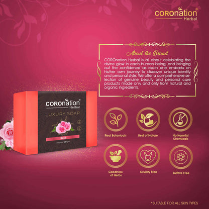 Coronation Herbal Pink Rose Luxury Soap