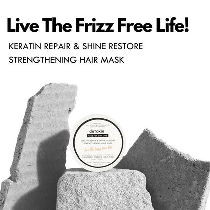 Detoxie Keratin Repair & Shine Restore Strengthening Hair Mask