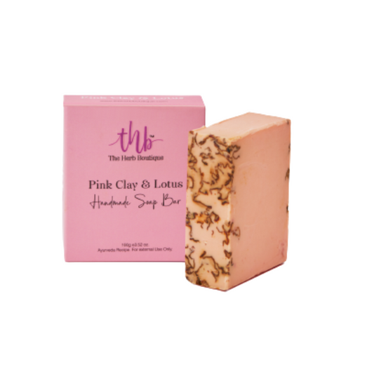 The Herb Boutique Pink Clay and Lotus Sugar Soap Bar