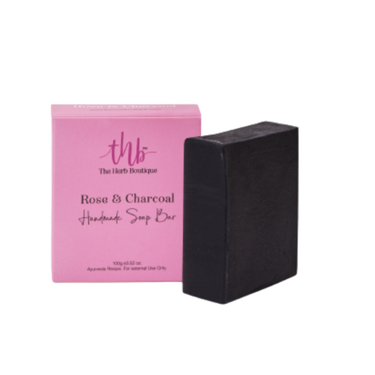The Herb Boutique Rose And Charcoal Sugar Soap Bar