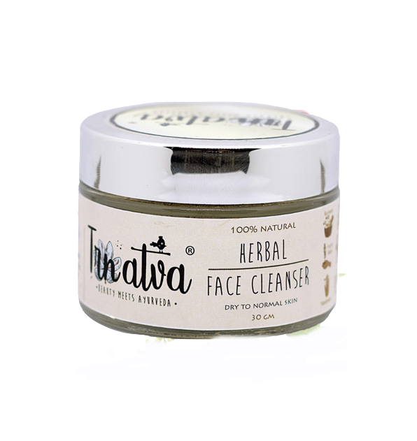 Trnatva Herbal Face Cleanser for Dry to Normal Skin - BUDNE