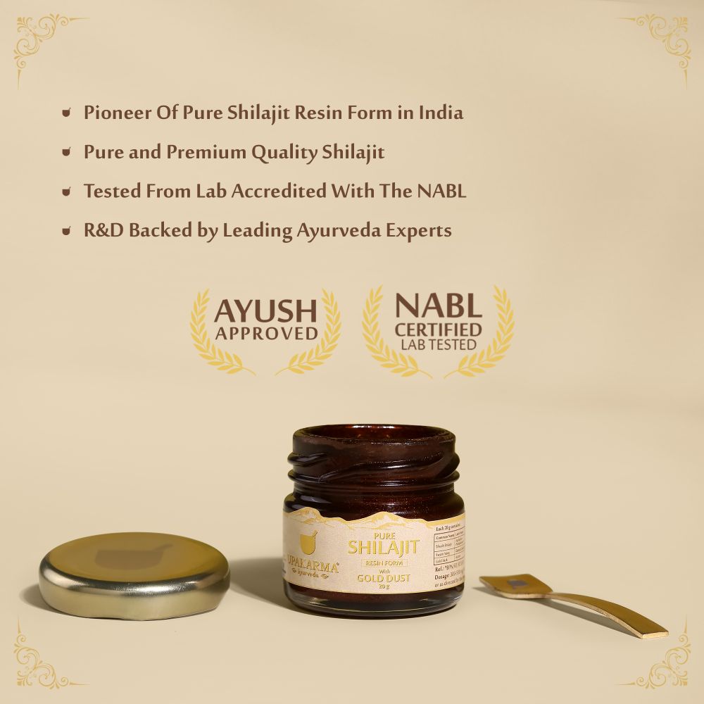 Upakarma Ayurveda Pure SJ Resin Form With Gold Dust