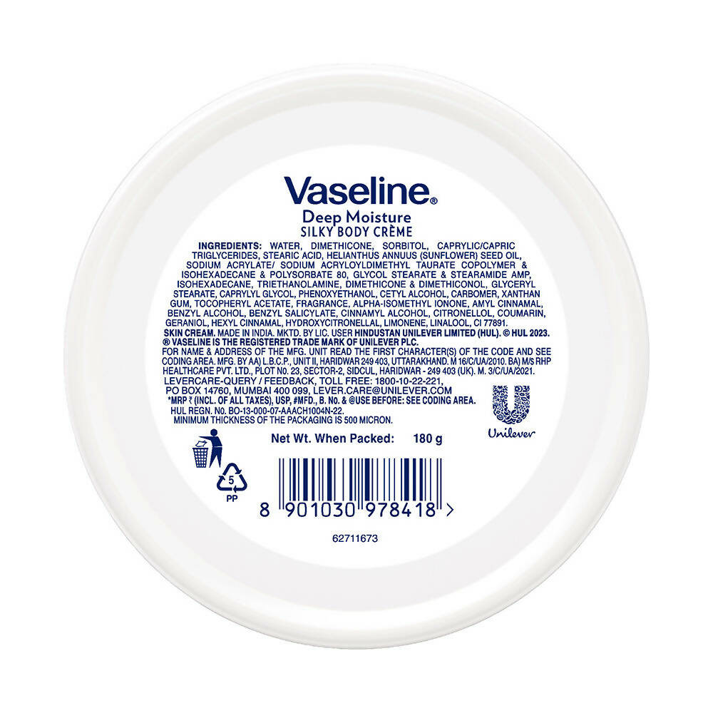 Vaseline Deep Moisture Silky Body Creme