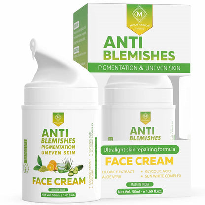 Mountainor Anti-Blemish Pigmentation & Uneven Skin Face Cream - usa canada australia