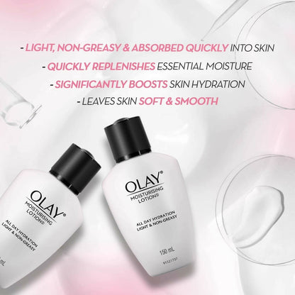 Olay Moisturising Lotion with Coconut, Caster Seed Oil, Glycerin