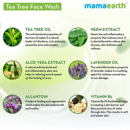 Mamaearth Tea Tree Face Wash for Acne & Pimples