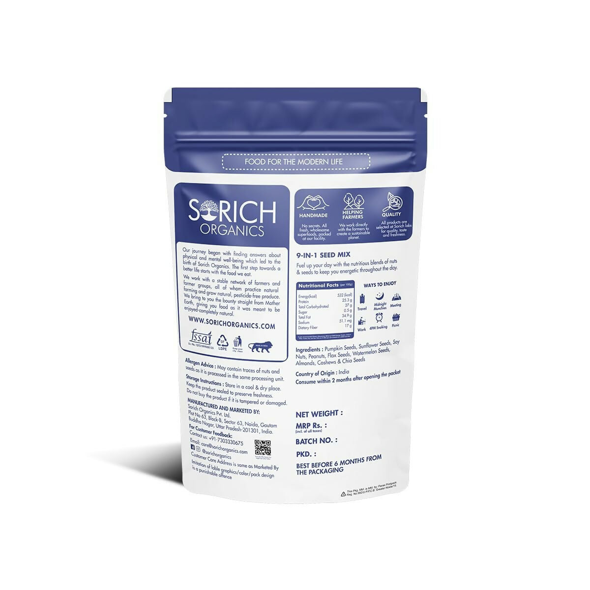 Sorich Organics 9 in 1 Seed Mix