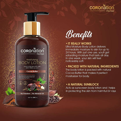 Coronation Herbal Cocoa Butter Moisturising Body Lotion