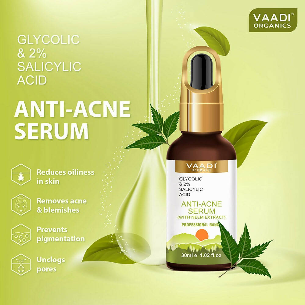 Vaadi Herbals Anti-Acne Serum With Glycolic & 2% Salicylic Acid