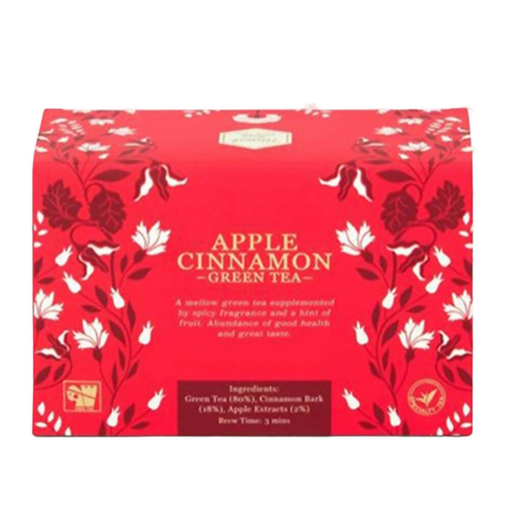 Mittal Teas Apple Cinnamon Green Tea - Eco Friendly Bags - BUDNE