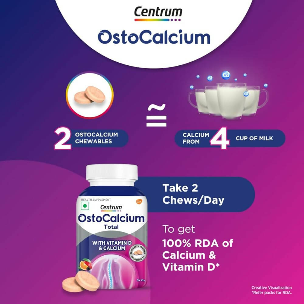 Centrum OstoCalcium Total Chewables Tablets - Mixed Fruit
