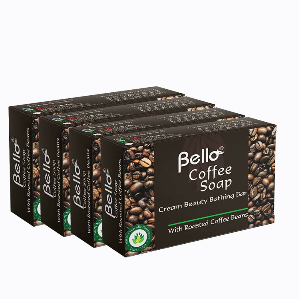 Bello Herbals Coffee Soap | Cream Beauty Bathing Bar - BUDEN