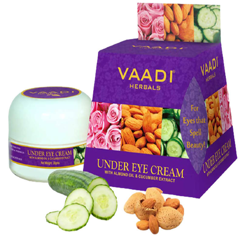 Vaadi Herbals Under Eye Cream Almond Oil and Cucumber Extract