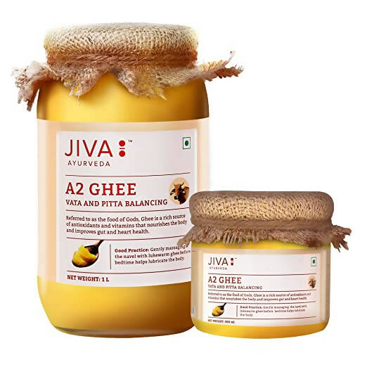 Jiva Ayurveda A2 Gir Desi Cow Ghee Combo -  USA, Australia, Canada 