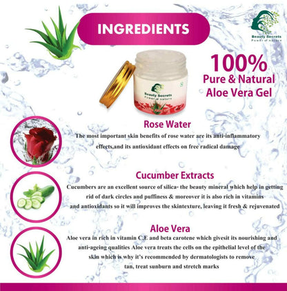 Beauty Secrets Pure Aloe Vera Gel for Face and Body