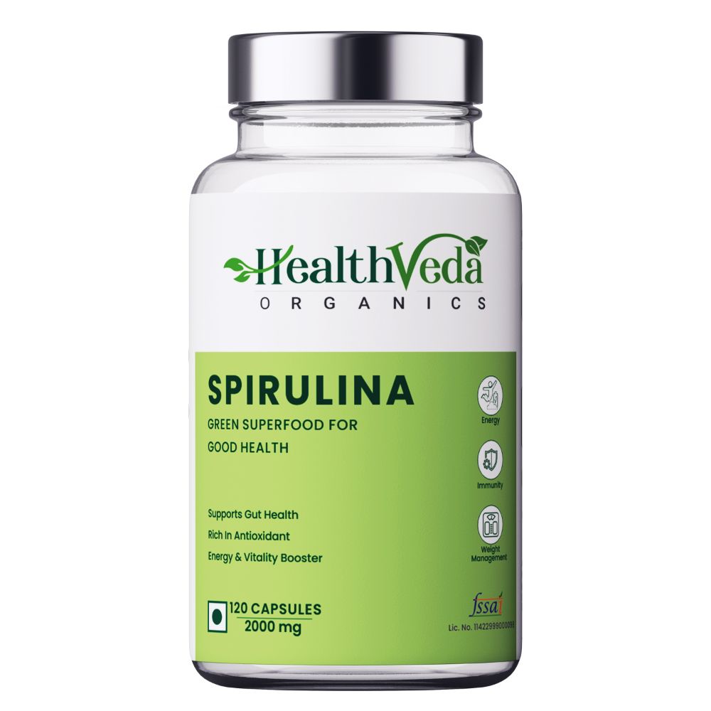 Health Veda Organics Spirulina Capsules