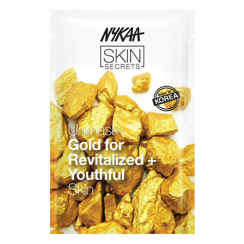 Nykaa Skin Secrets Exotic Indulgence Gold Sheet Mask For Revitalized & Youthful Skin