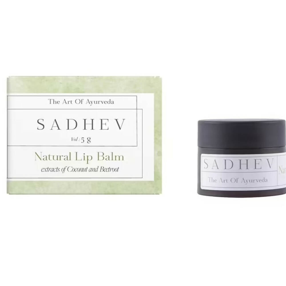 Sadhev Ayurvedic Natural Lip Balm-Beetroot & Coconut - BUDEN