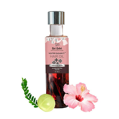 Nat Habit Hibiscus Amla Winter Dasabuti Hair Oil - buy-in-usa-australia-canada