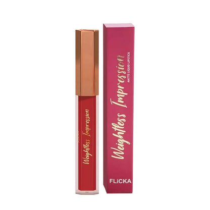 FLiCKA Weightless Impression 03 March - Peach Matte Finish Liquid Lipstick