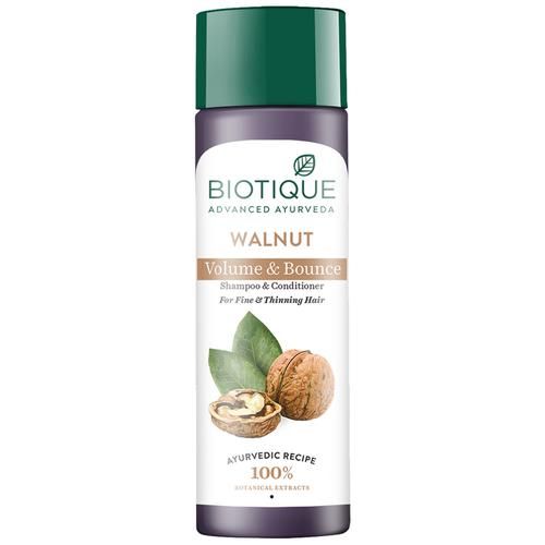 Biotique Advanced Ayurveda Bio Walnut Bark Volumizing Shampoo For Fine & Thinning Hair - Buy in USA AUSTRALIA CANADA
