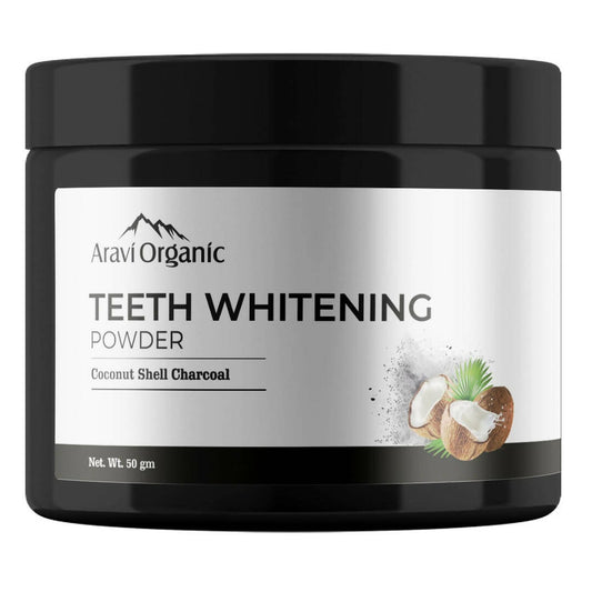 Aravi Organic Teeth Whitening Activated Charcoal Powder - usa canada australia