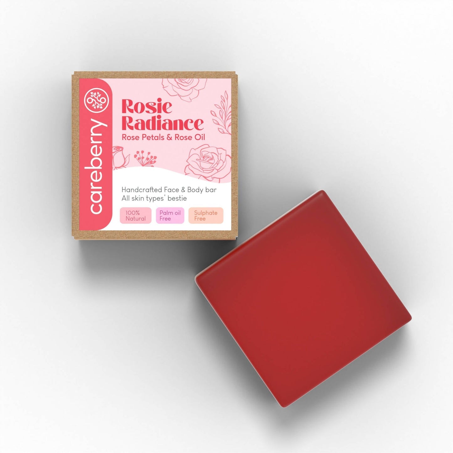 Careberry Rosy Radiance Handcrafted Face & Body Bar