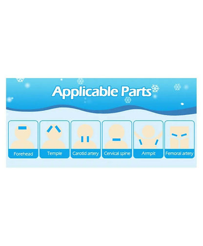 AHC Baby & Kids Cooling Gel Patch For Fever Colour changing Patch - 4 Pcs