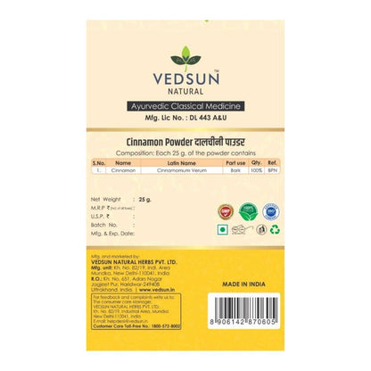 Vedsun Naturals Cinnamon Dalchini Powder