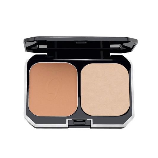 Glamgals Hollywood-U.S.A 2 In 1 Two Way Cake Compact Makeup + Foundation SPF 15, (Sandy Brown) - BUDNE