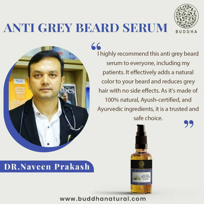 Buddha Natural Grey Beard Hair Oil Serum