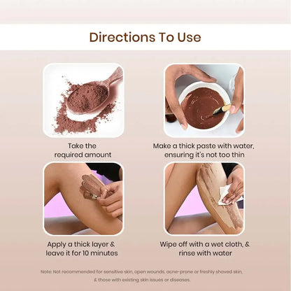 The Wellness Shop Chocolate Hair Removal Powder