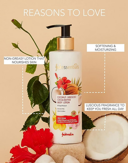 Fabessentials Coconut Hibiscus Cocoa Butter Body Lotion