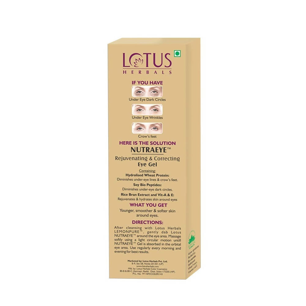 Lotus Herbals Nutraeye Rejuvenating & Correcting Eye Gel