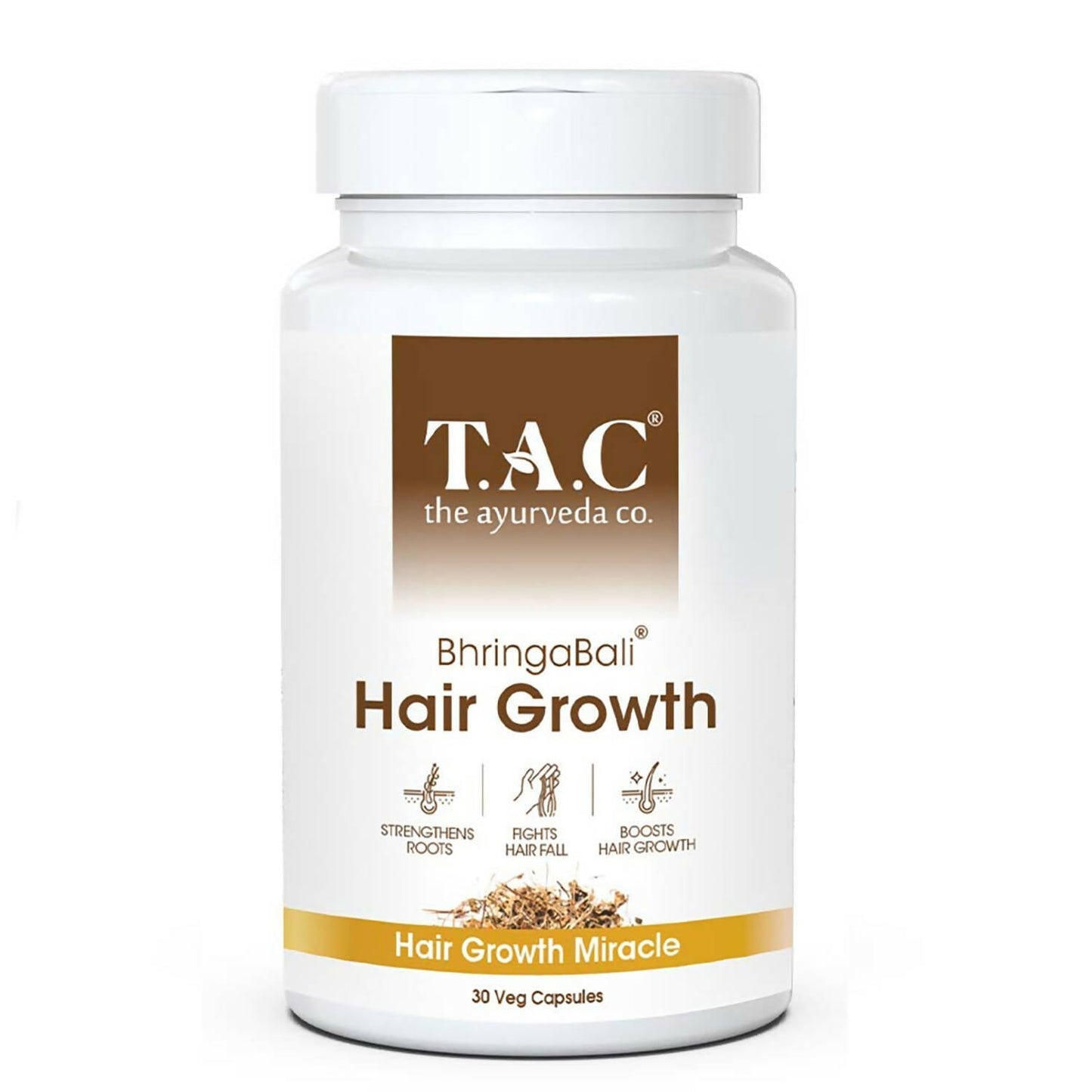 TAC - The Ayurveda Co. BhringaBali Hair Growth Veg Capsules - BUDEN