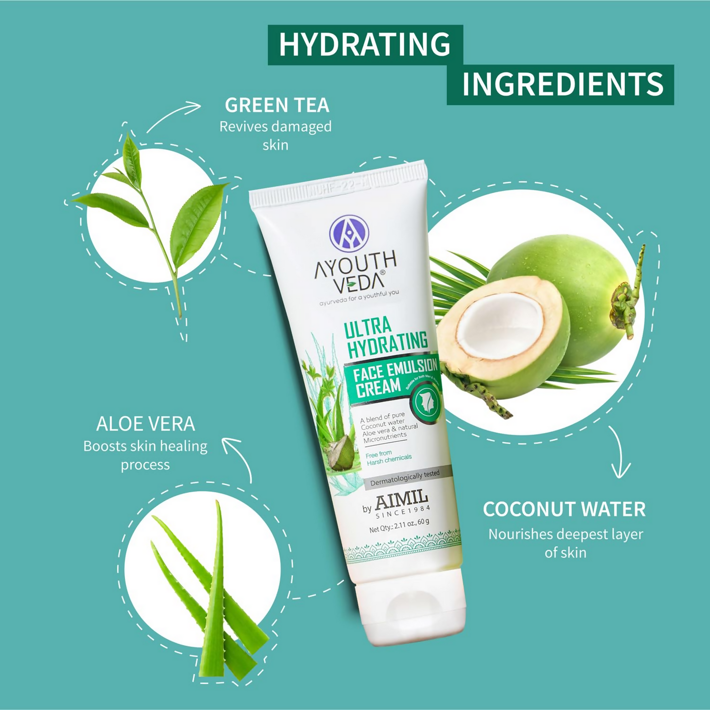 Ayouthveda Ultra Hydrating Face Emulsion Cream