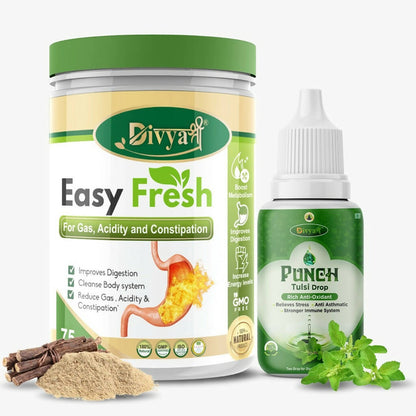 Divya Shree Easy Fresh Powder and Punch Tulsi Drop Combo -  usa australia canada 