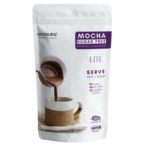 Cocosutra Lite- Sugar Free Mocha Drinking Chocolate Mix - BUDNE