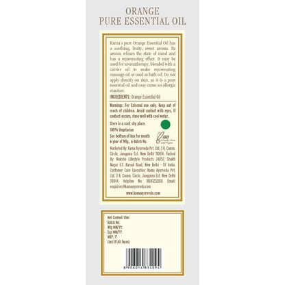 Kama Ayurveda Orange Pure Essential Oil 12ml