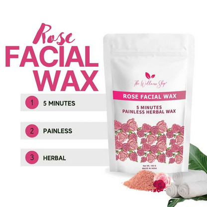 The Wellness Shop Rose Facial Wax Powder
