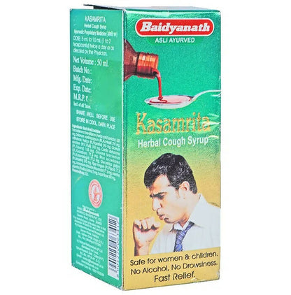 Baidyanath Jhansi Kasamrita Herbal Cough Syrup - BUDNE