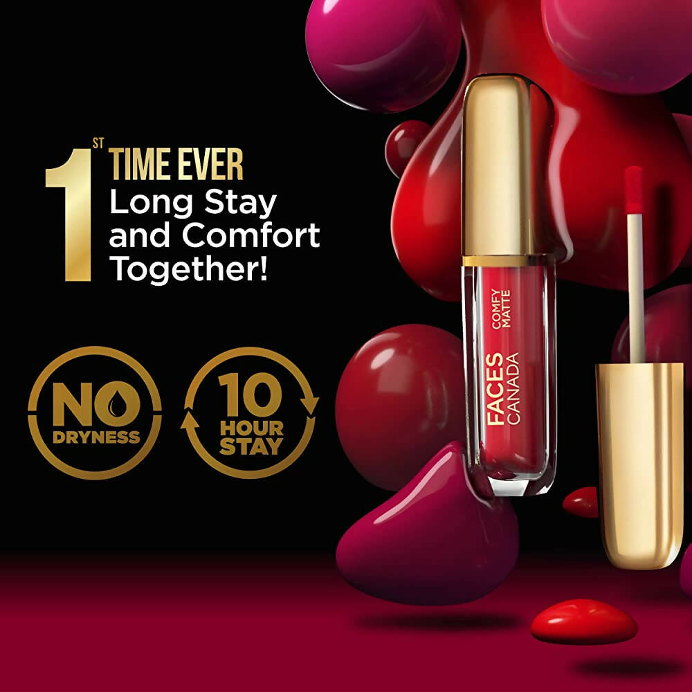 Faces Canada Comfy Matte Liquid Lipstick-Fixed It For You 11