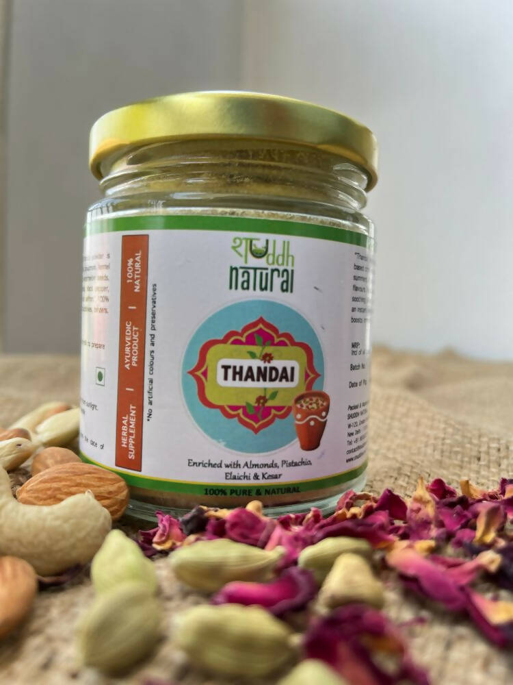 Shuddh Natural Edible Wholistic Colour | Ayurvedic Thandai Powder | Ubtan Based Herbal Gulal | Holi Gift Hamper | Natural Honey
